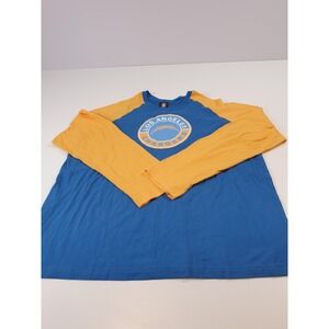 Los Angeles Chargers Shirt Mens 2XL Blue NFL Football Long Sleeve Raglan New Era